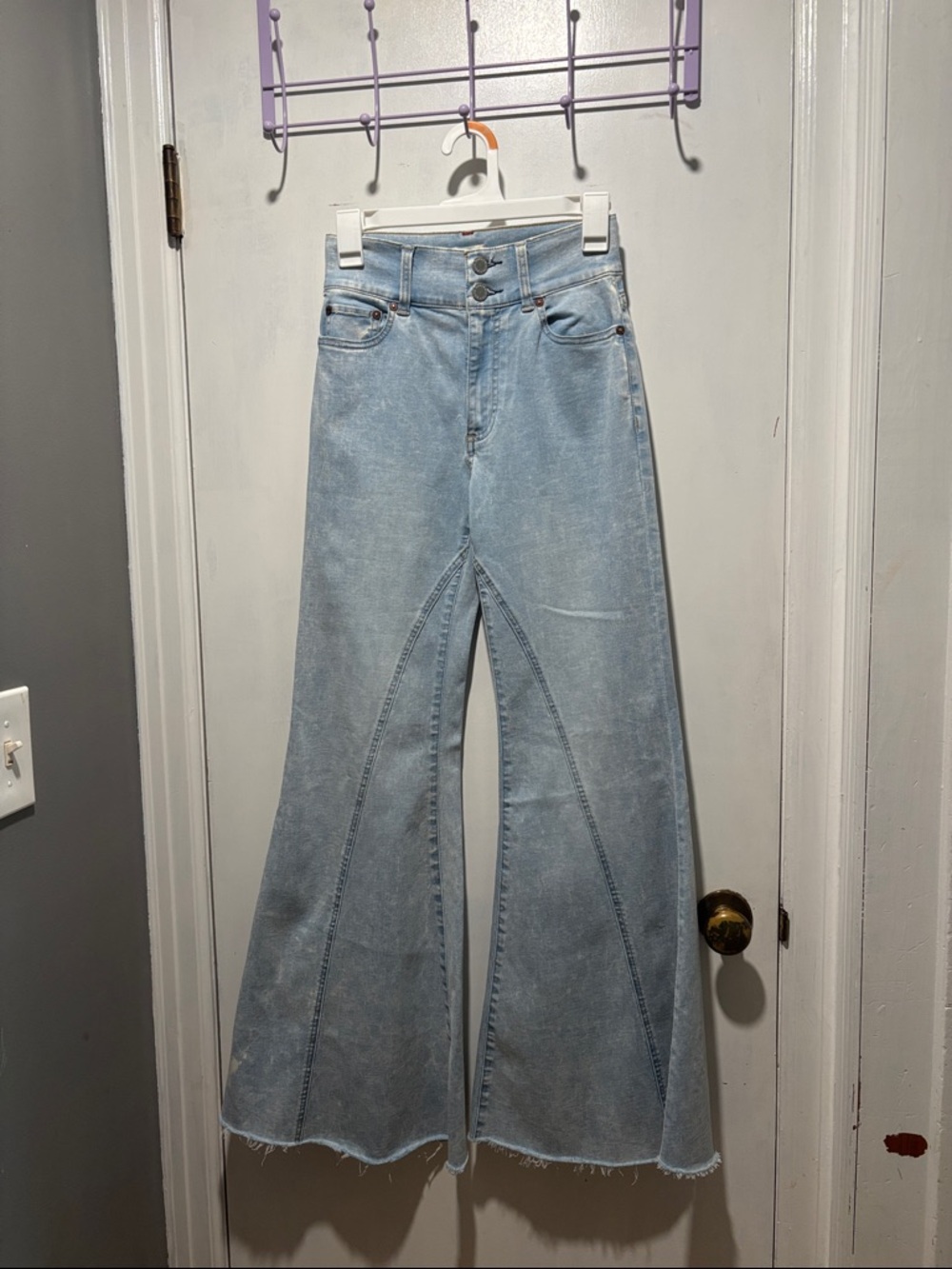 ALICE+OLIVIA bleached flare jeans